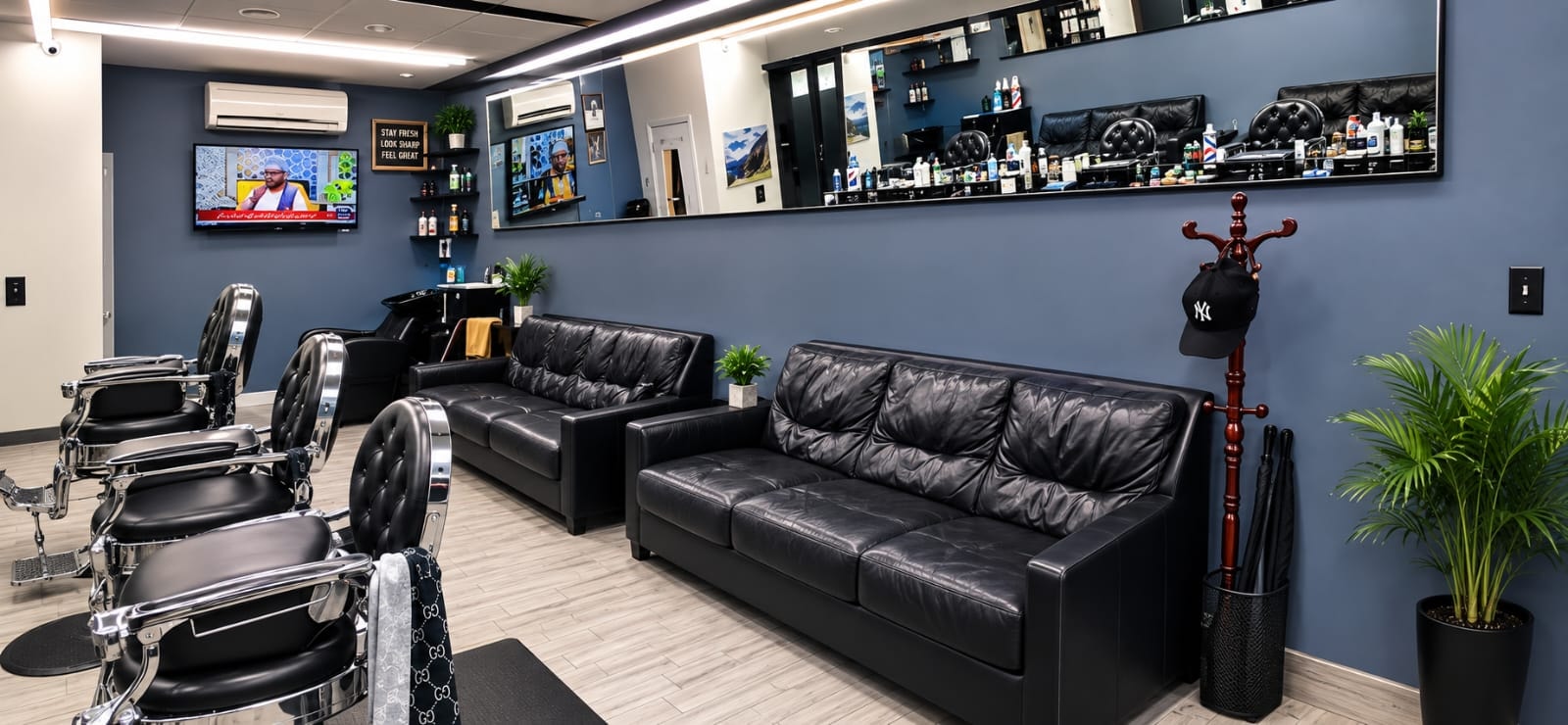 Coney Island Barber luxury shop interior